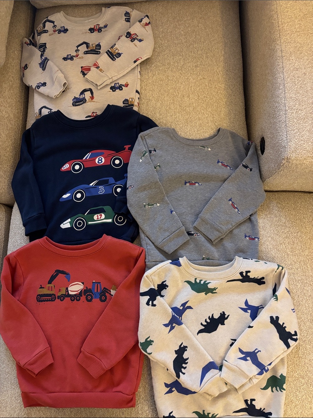 Lot of 5 Garanimals sweatshirts -3T